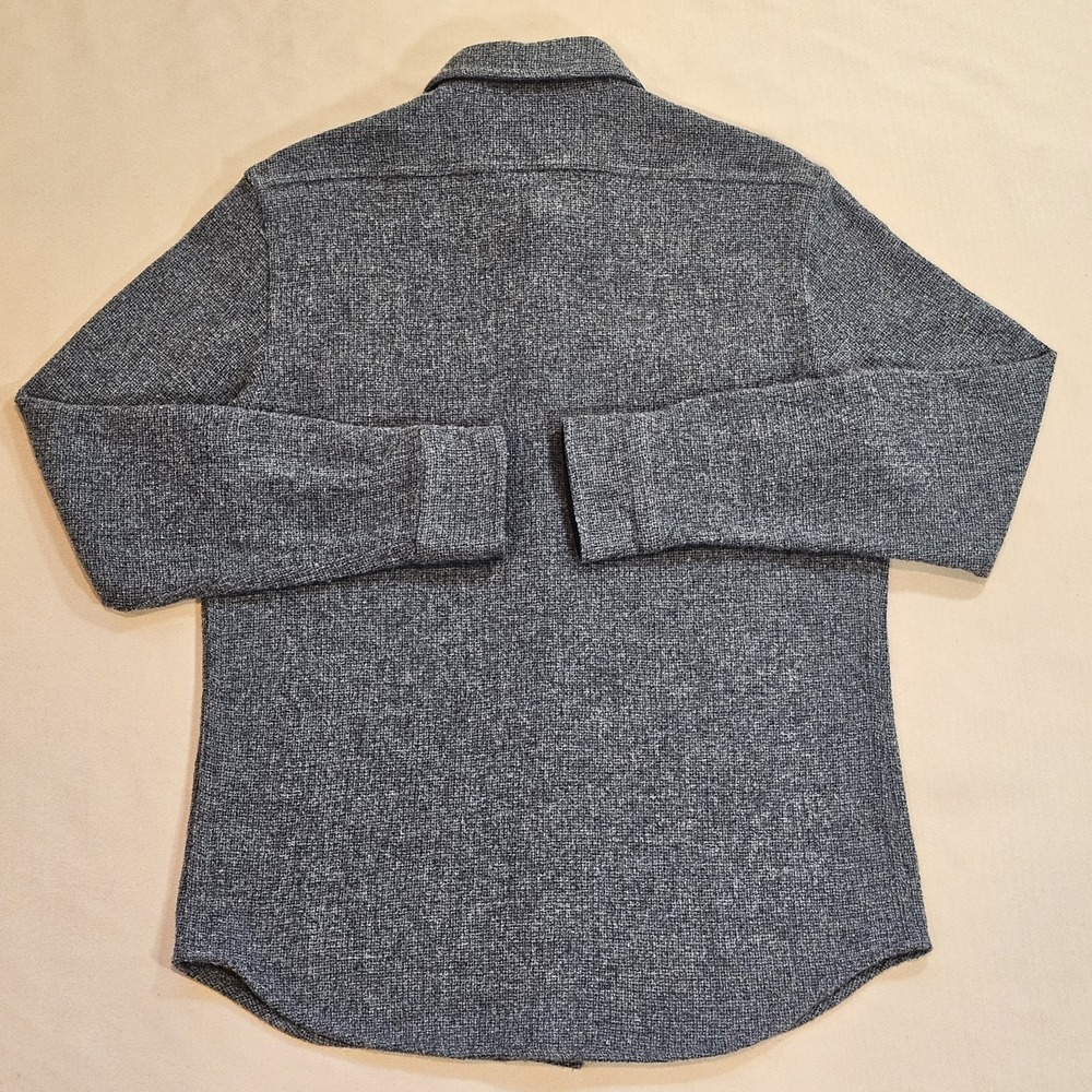 Taylor Stitch Service Shirt Men's Button-up 100% Wool Moss Melange Pocket 42 - Picture 8 of 10